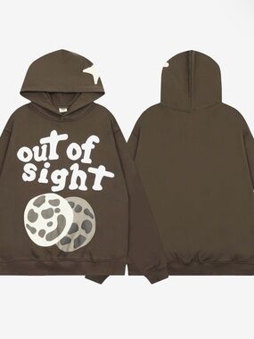 Broken Planet “Out of Sight” Hoodie – Brown Oversized Streetwear